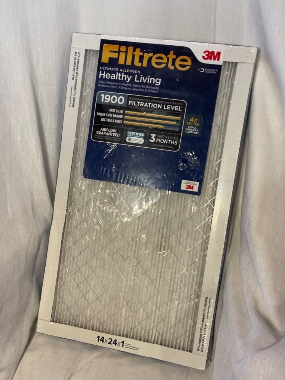 3M Filtrete 1900 Ultimate Allergen Air Filter - White
